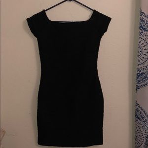 short black tight dress